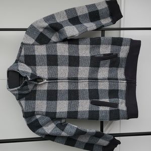 Kids OshKosh Buffalo Check Zip Up Cardigan Sweater